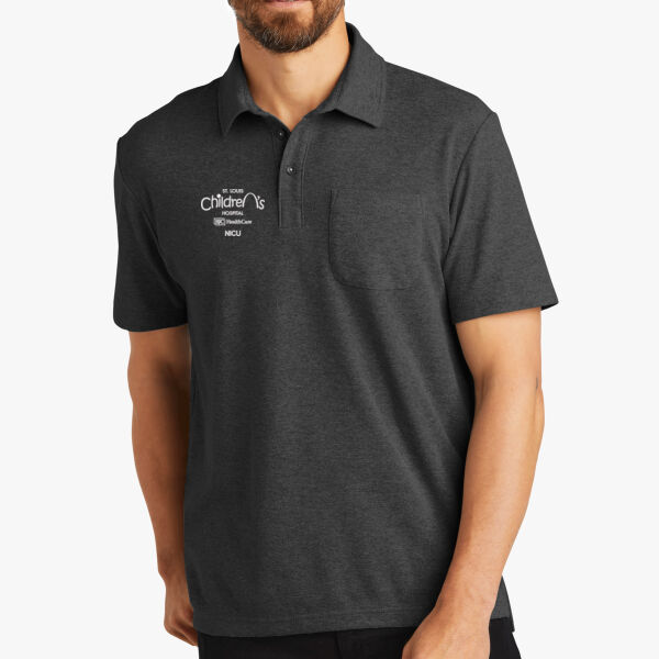 Port Authority® C-FREE ® Cotton Blend Pique Pocket Polo (Embroidery) Thumbnail