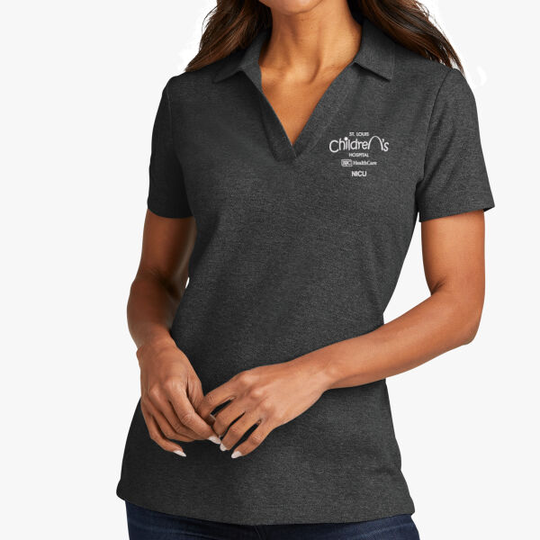Port Authority® Ladies C-FREE ® Cotton Blend Pique Polo (Embroidery) Thumbnail