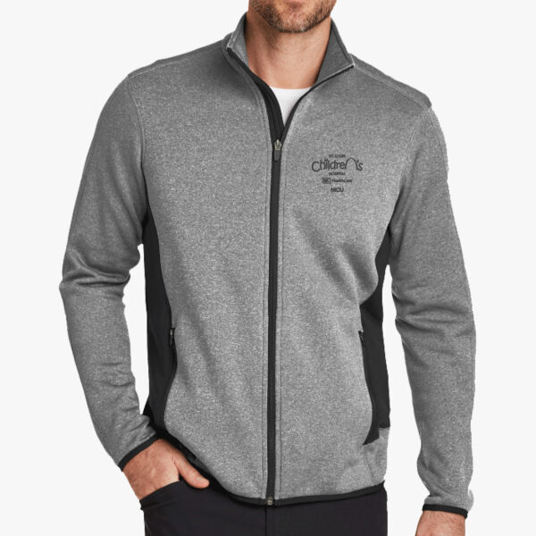 Eddie Bauer® Full-Zip Heather Stretch Fleece Jacket (Embroidery) Thumbnail