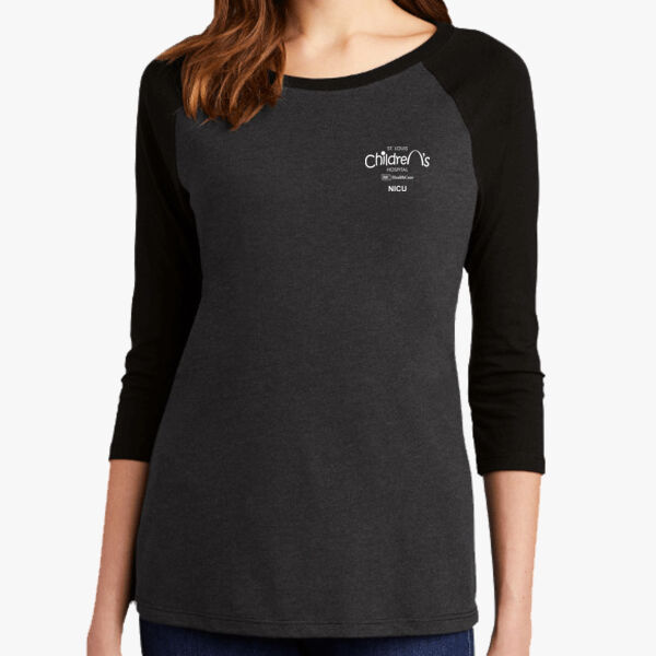 District ® Women’s Perfect Tri ® 3/4-Sleeve Raglan (Direct To Film Transfer Print) Thumbnail