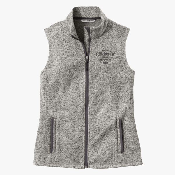 Port Authority ® Ladies Sweater Fleece Vest (Embroidery) Thumbnail
